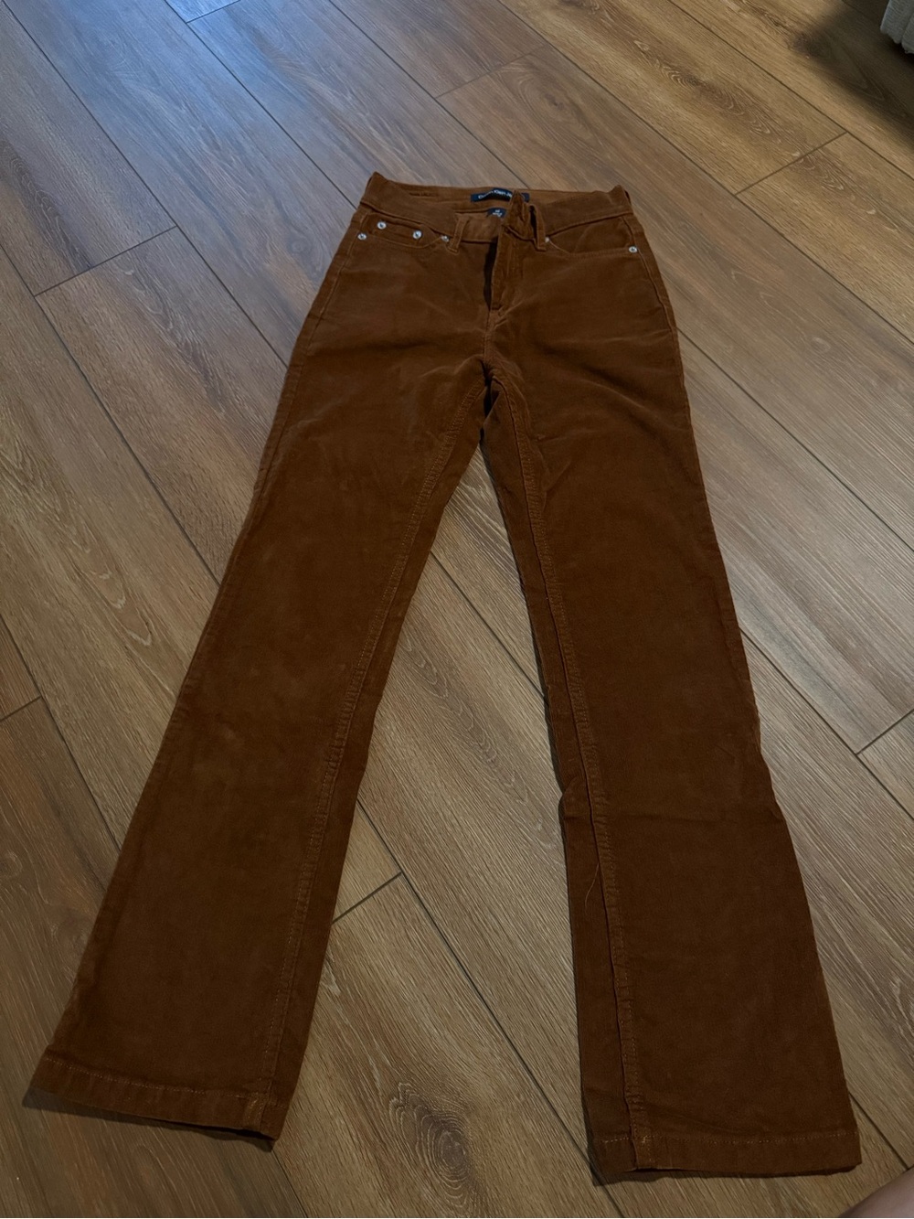 Calvin Klein Jeans Women's Brown Corduroy Wide Leg Jeans